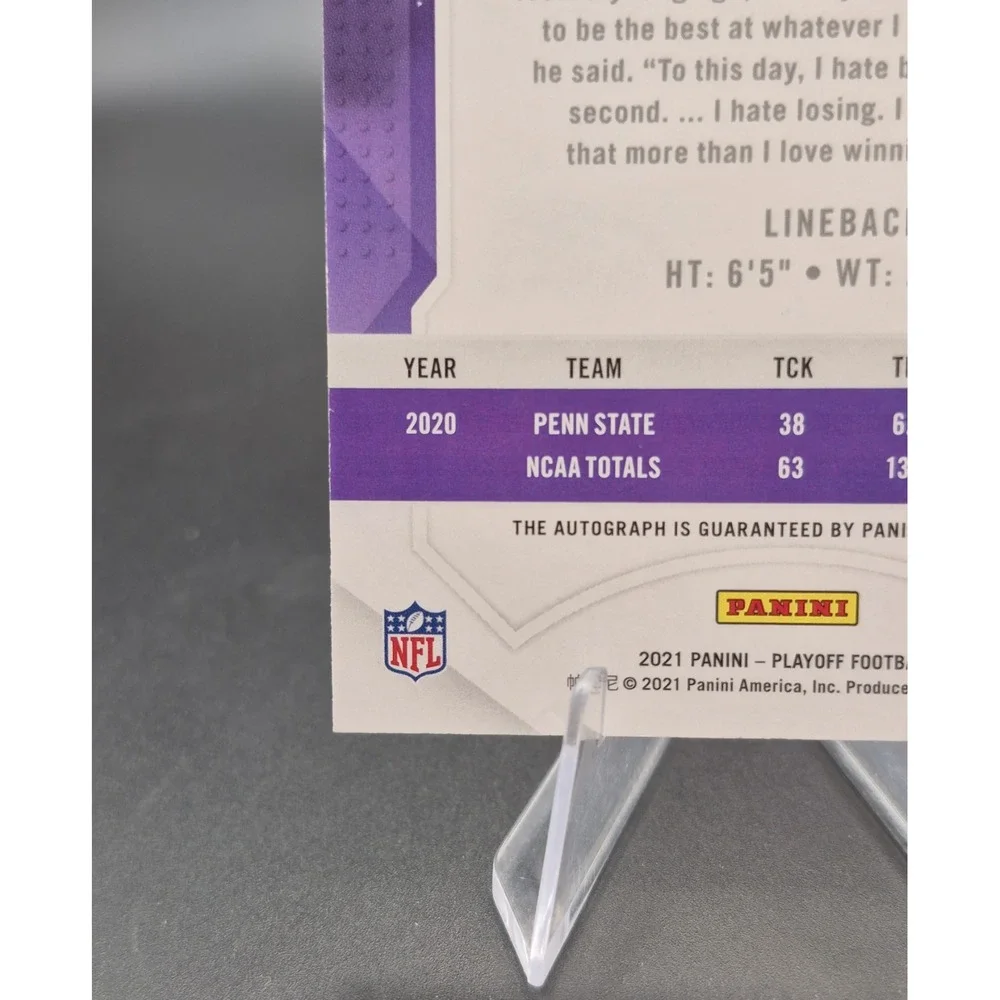 2021 Panini Playoff Odafe Oweh #255 Red Zone Autograph (RC) Baltimore Ravens